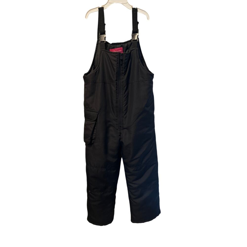 ⭐️ Unisex London Fog Black Snowsuit Size 7-8 Winter Snow Ski Sledding